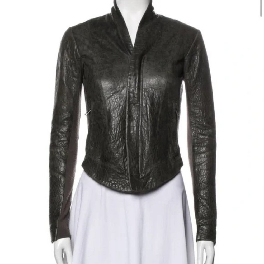 veda leather moto jacket